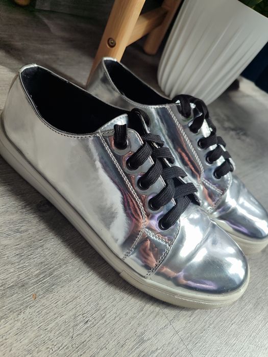 Sneakersy , trampki #srebrne