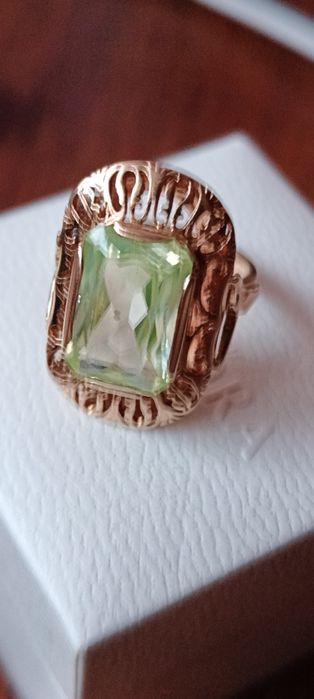 Złoty pierścionek Warmet r.14