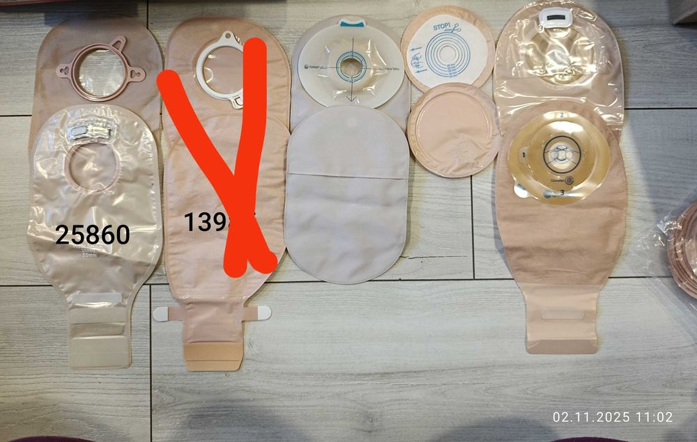 Для стоми спрей та пасти пластини і мішки