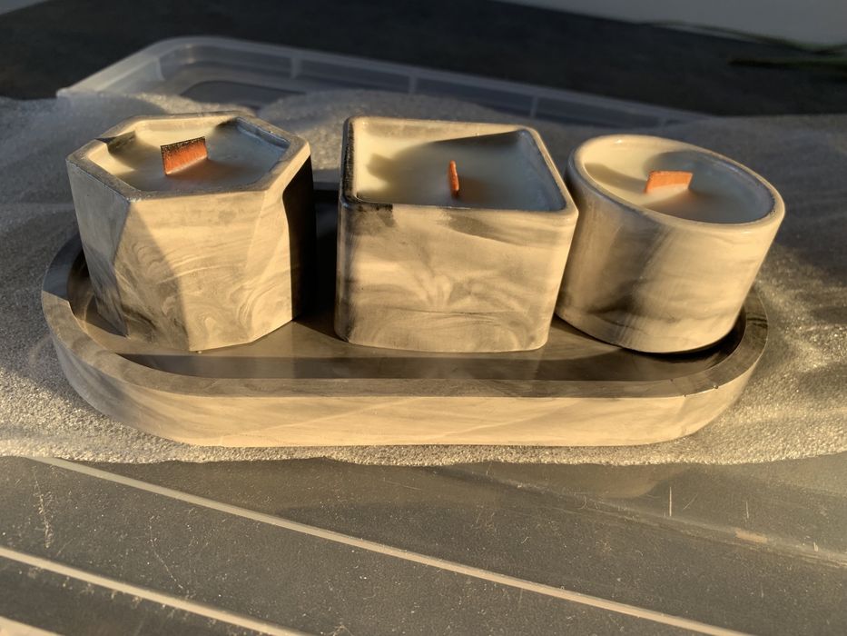 Свечи свічки кашпо гіпс горщик для свічок