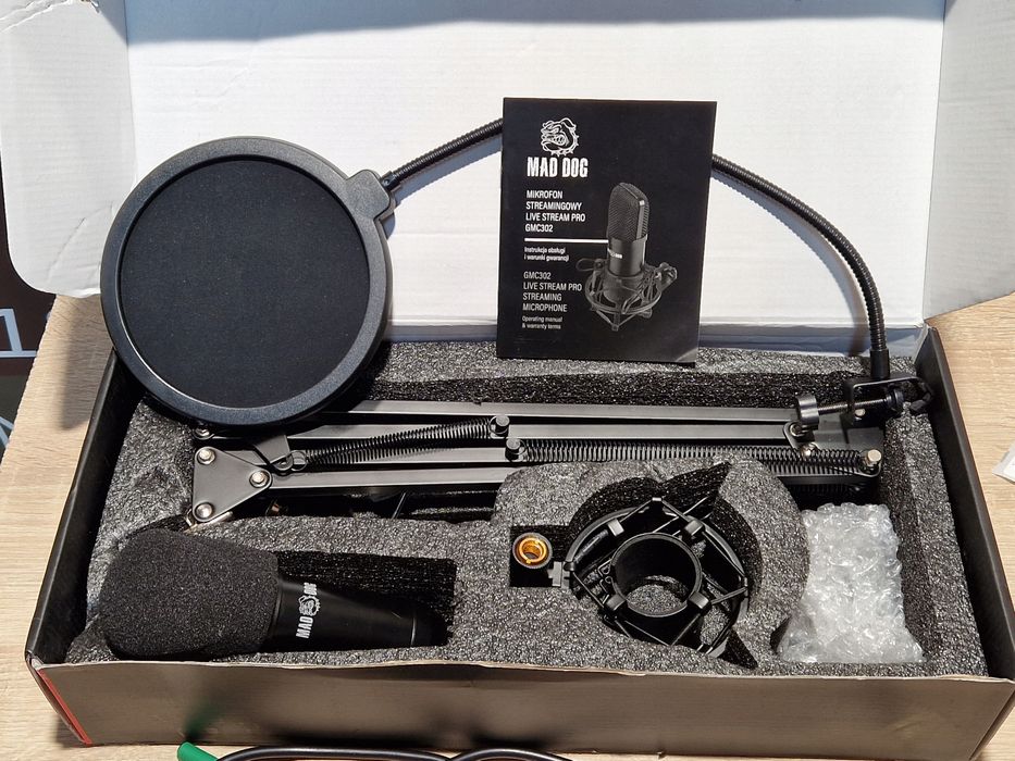 Mikrofon maddog gmc302 do komputera i nagrań studyjnych