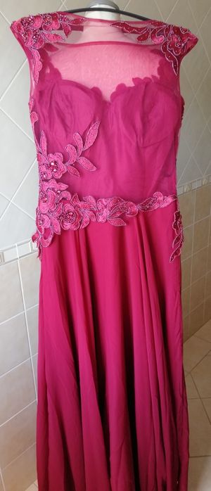 Vestido cerimónia cinza ou burdeos X&M Collection - NOVO