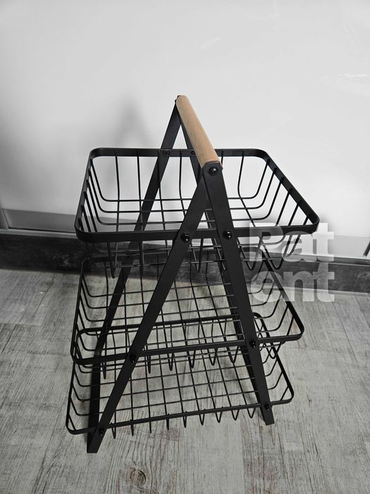 Stojak z koszykami na owoce warzywa do kuchni akcesoria 3 poziomy