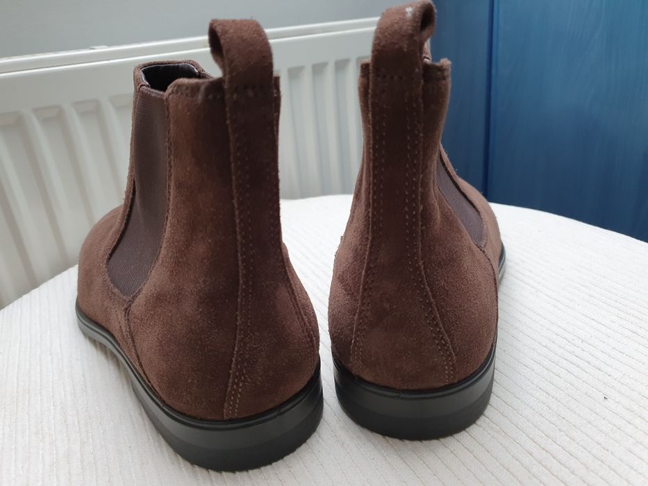 Ecco zamszowe sztyblety chelsea boots roz. 44/45