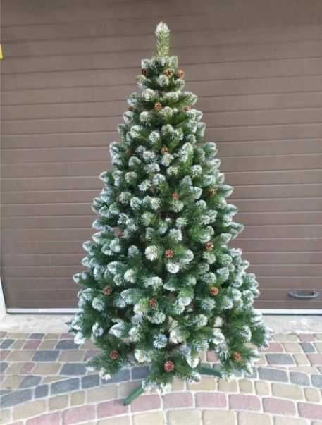 Ялинка штучна 1.5м з шишками (Як жива) | Пишна сосна новорічна