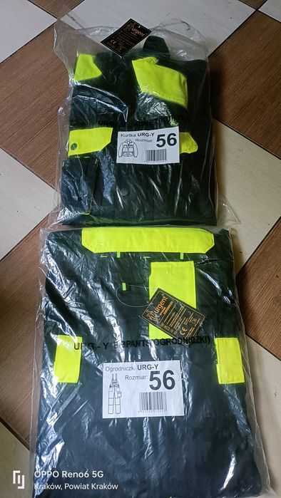 kurtka spodnie odblaskowe r56