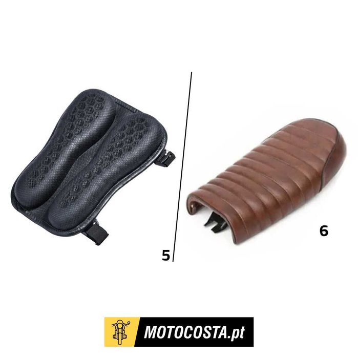 Bancos e Conforto Moto - Almofadas, Esponjas, Coberturas - MOTOCOSTA