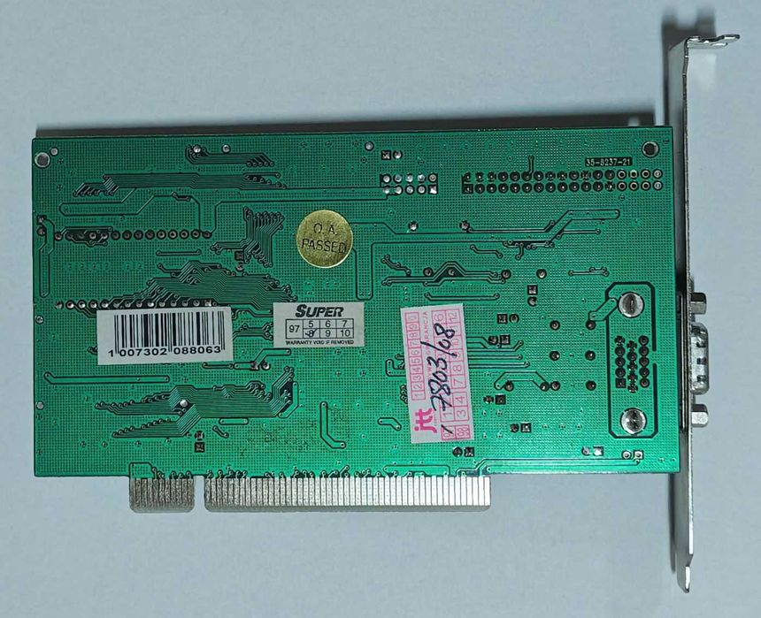 Karta graficzna S3 TRIO64V+ 1MB PCI VGA RETRO stan BDB Winbond