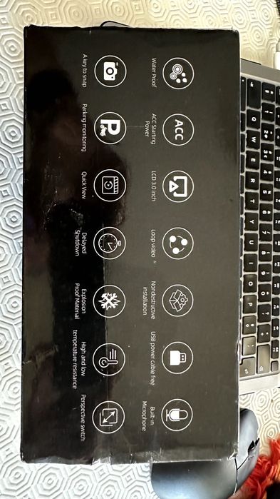 Camera de gravação para moto (frente e trás) full HD -1080p