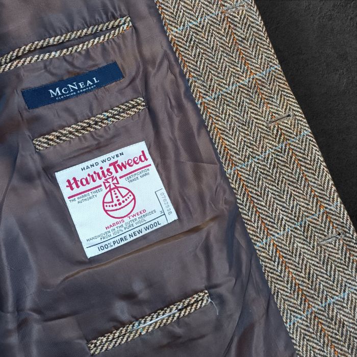 Marynarka Harris Tweed Wełniana Premium McNeal Męska L/XL
