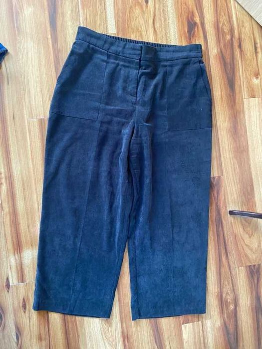 Sztruks szerokie  46 48 +size  spodnie dzwony szwedy material xxl
