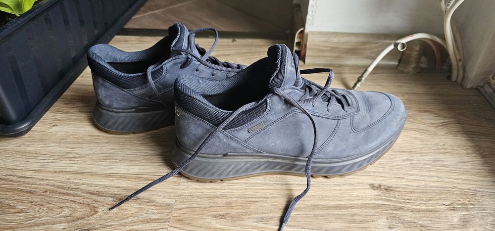 ECCO męskie granatowe skórzane buty rozmiar 42 wkładka 26,5cm