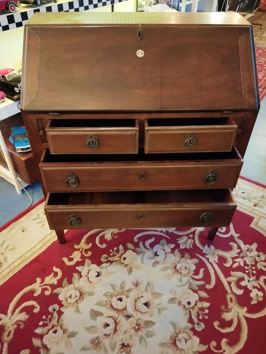 Escrivaninha  Vintage Madeira de Castanho