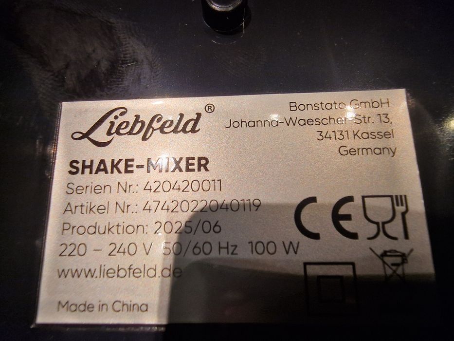 Shaker mixer LIEBFELD