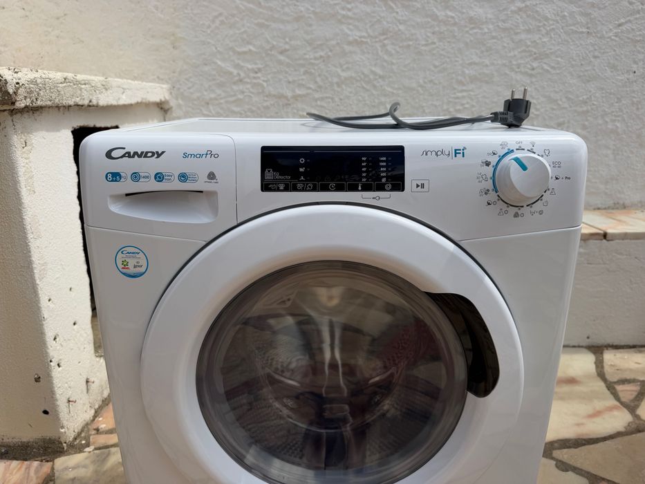 Máquina de Lavar e Secar Roupa Candy 8/5 kg 1400 rpm Wi-Fi (CSOW 4855TWE/1-S)