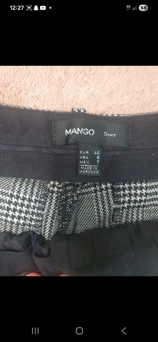Spodnie garniturowe męskie damskie MANGO