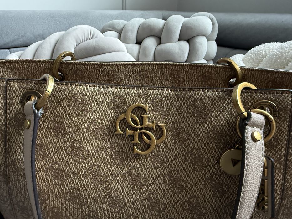 GUESS, noelle elite- Torba shopper - latte