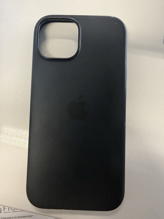 Capa Original em Silicone Preta para Iphone 15