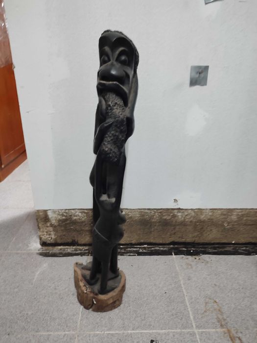 Estatuetas arte africana pau preto senegal