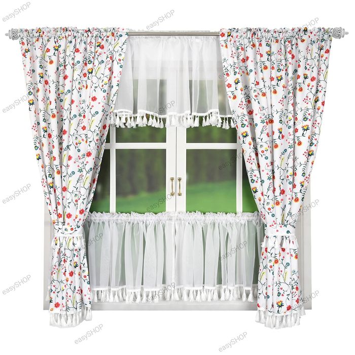 Piękny komplet z zazdroskami do kuchni w stylu Boho