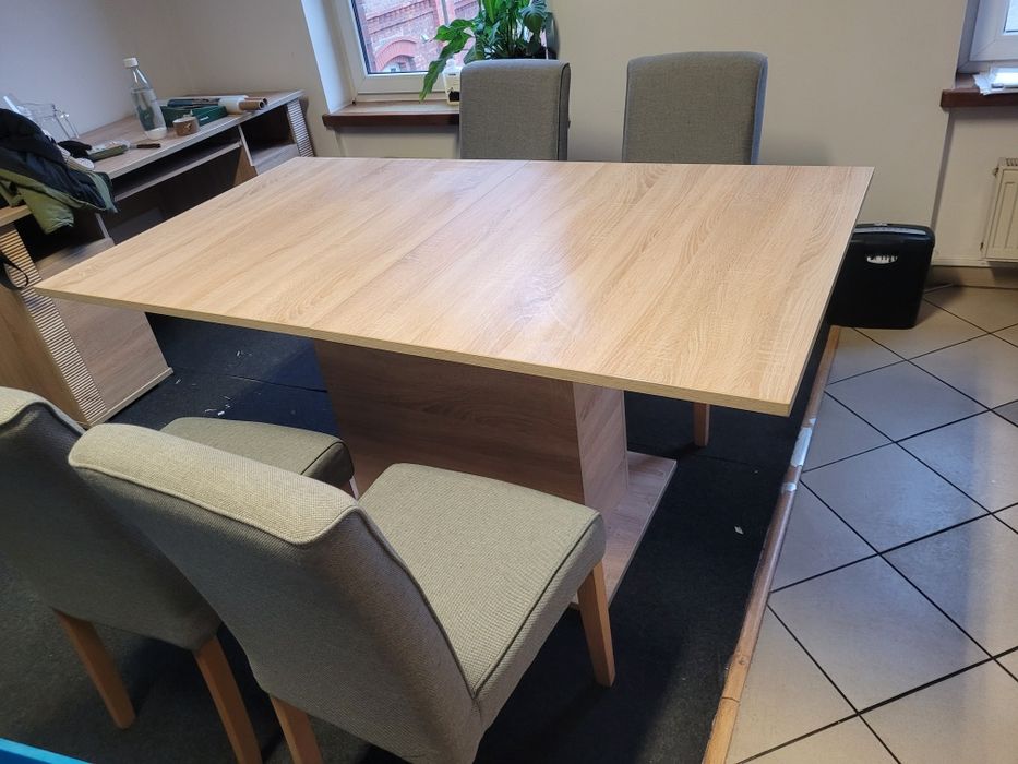 Stół duży rozkładany dąb sonoma