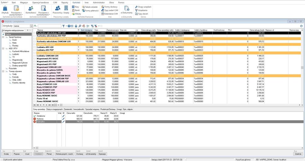 Program do obsługi magazynów i sprzedaży WAPRO Mag START 365