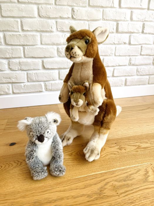 Duza maskotka Kangur z dzieckiem i Koala National Geagraphic