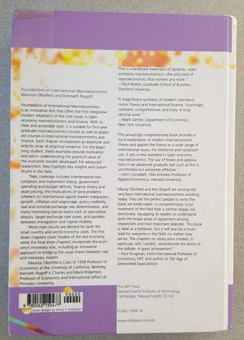 Foundations of International Macroeconomics, Maurice Obstfeld