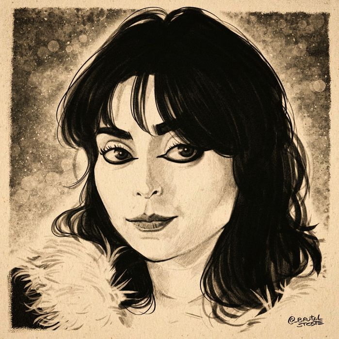 Caricatura ou retratos. Pintura digital.