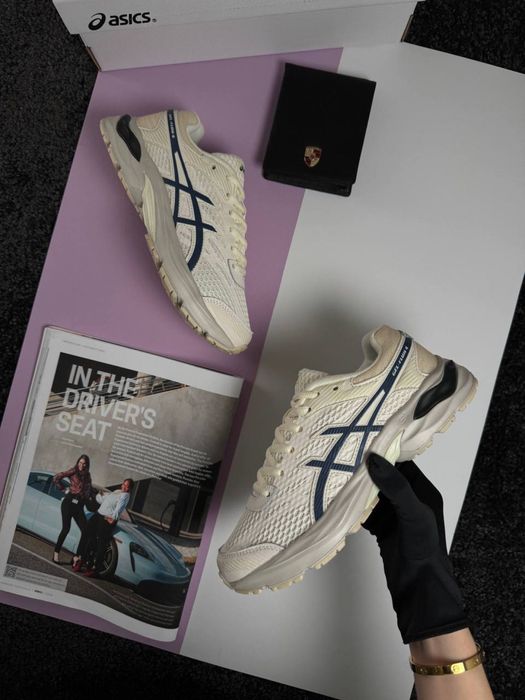Жіночі кросівки асікс нель флюкс ASICS Gel-Flux 4 Beige Navy [36-41]