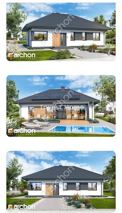 Nowe Domy Energooszczędne na Działkach 1000/1500m