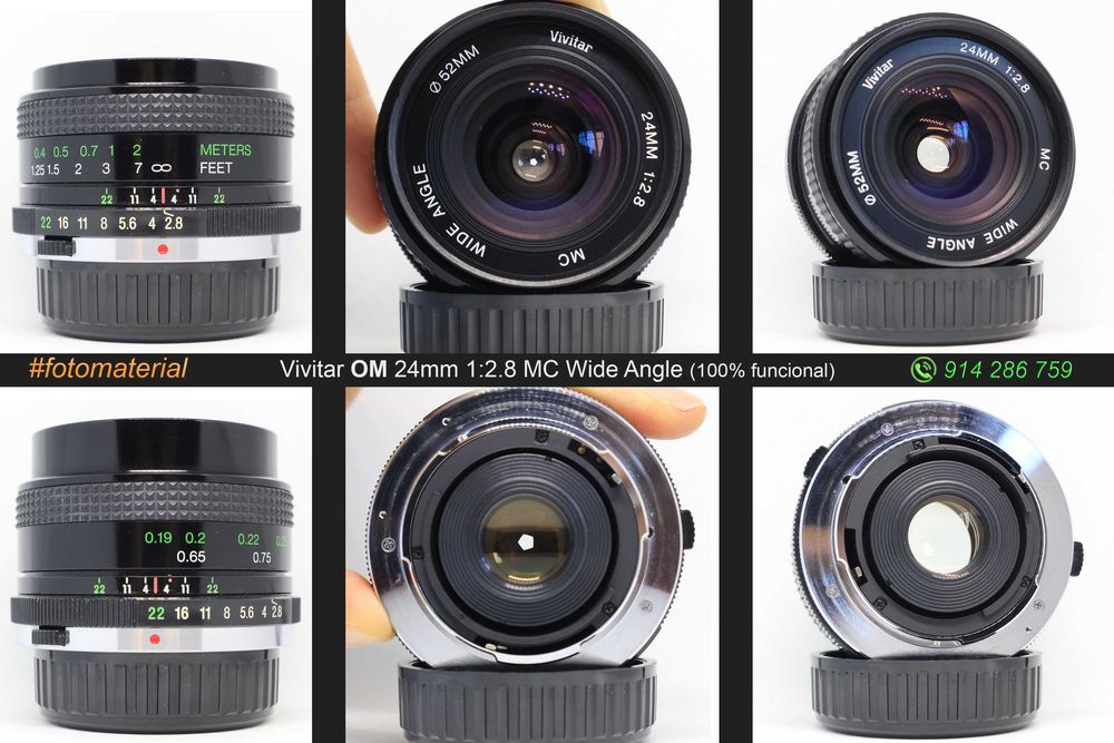 Objetivas 24mm / 28mm / 35mm (Canon FD | M42 | Olympus OM)
