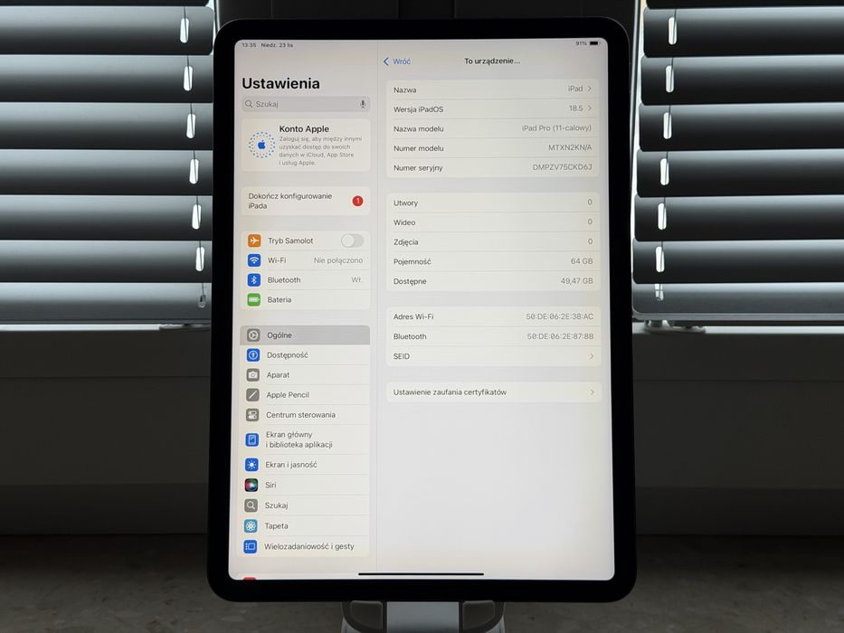 iPad Pro 11’ (2018) 64GB WiFi Space Gray