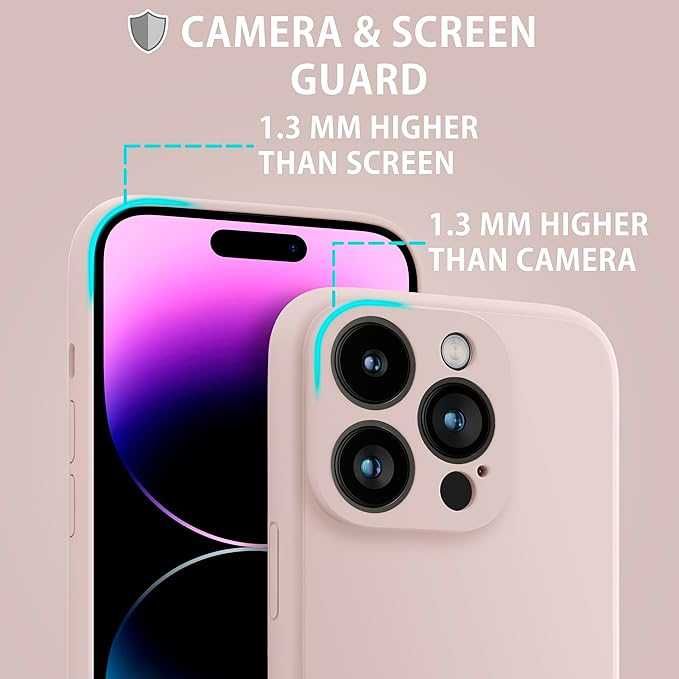 Z DEFEKTEM Silikonowe plecki etui MyGadget do iPhone 14 Pro różowy mat