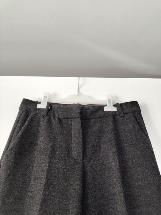 Garnitur damski Massimo dutti 36 S szary antracytowy kinowym marynarka spodnie wiskozowy