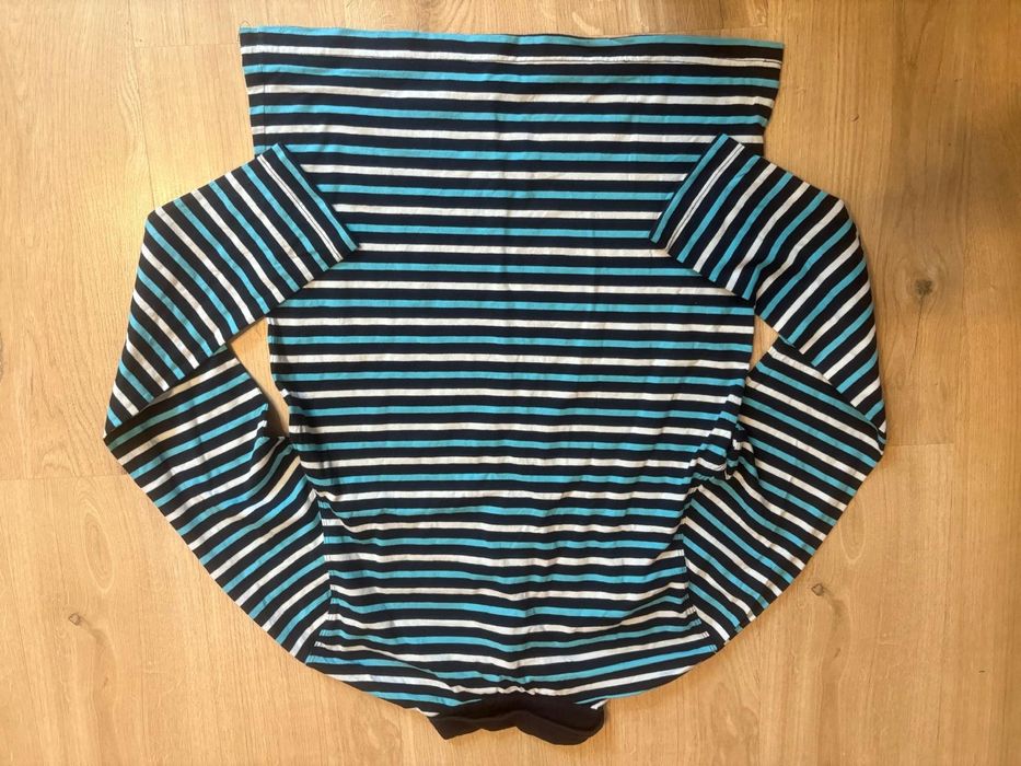 Bluzka męska z kołnierzykiem w paski bardzo elegancka