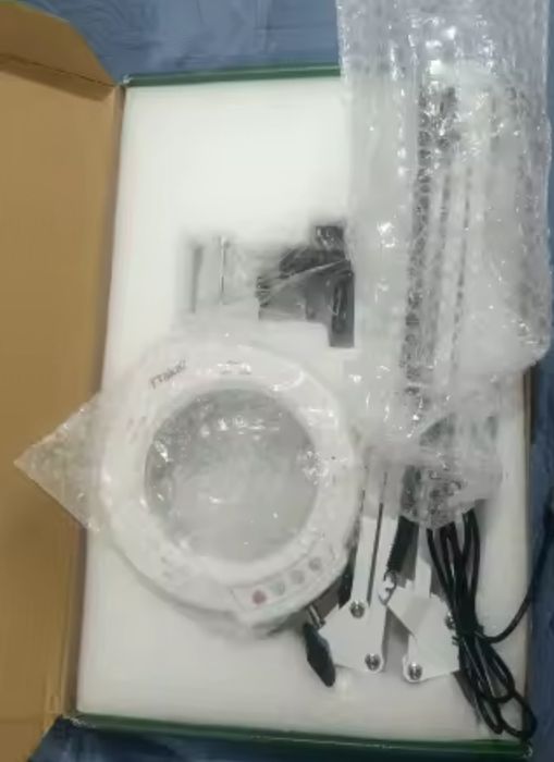 LED лампа-лупа з кріпленням до столу (2×37 см)