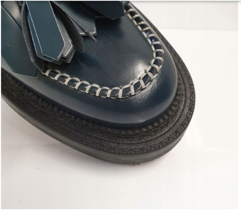 Buty półbuty mokasyny skóra naturalna zara