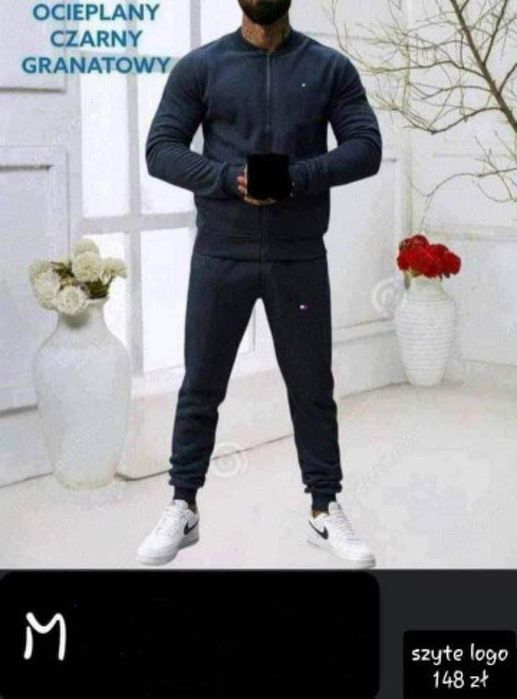 Nowy męski dres szyte logo rozmiary od M do XXL