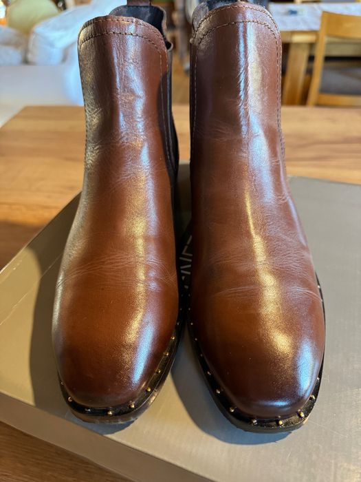 Botki sztyblety - skóra naturalna - 41 Venezia- OKAZJA