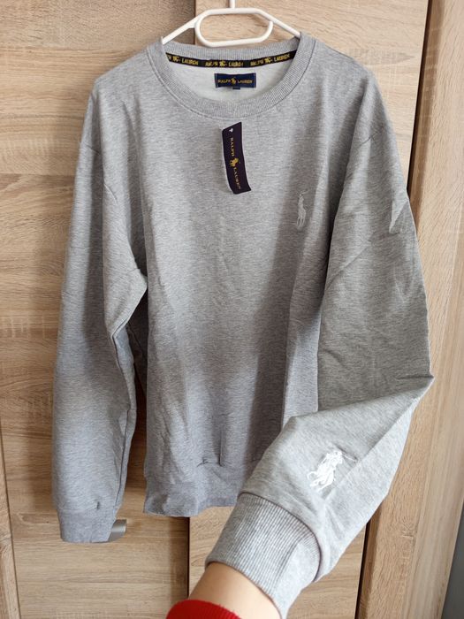 Bluza bawełniana męska szara