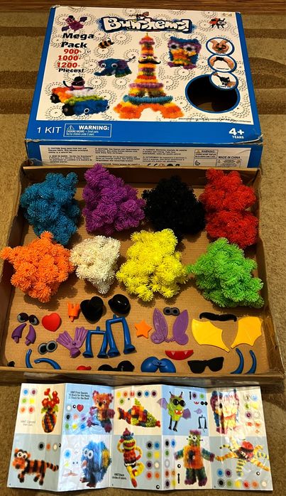 Конструктор-липучка Банчемс (Bunchems) 900 деталей