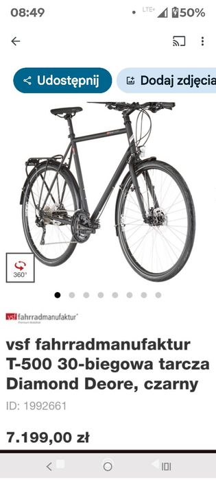 Vsf fahrrad  manufaktur T-500 Disc, Rama 25 CrMo4,  52 cm super stan!