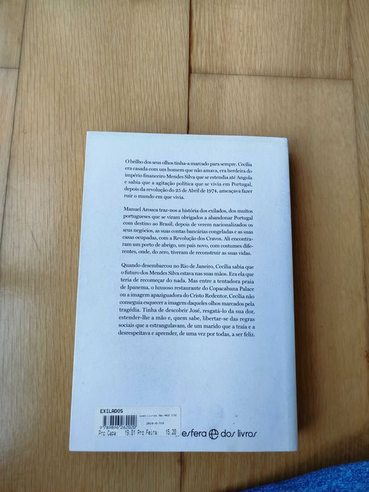 Livro Exilados, de Manuel Arouca