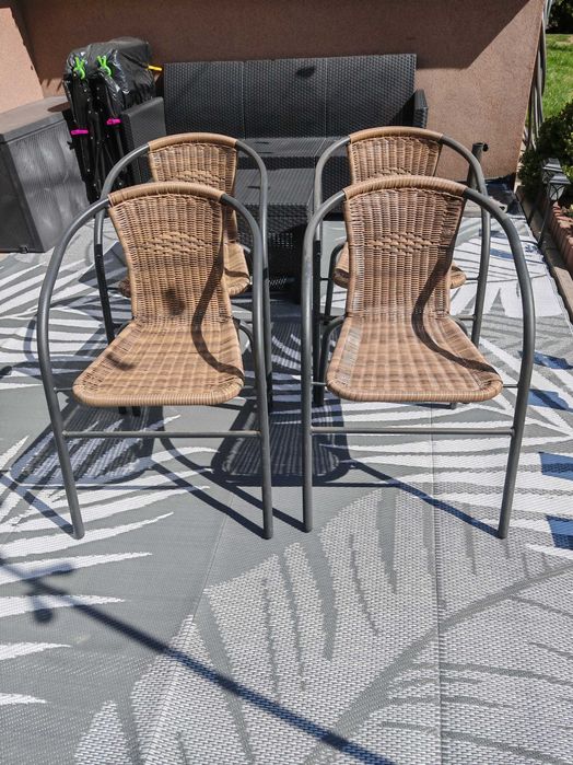 Krzesła ogrodowe Ratanowe