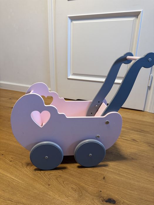 Wózek drewniany dla lalek