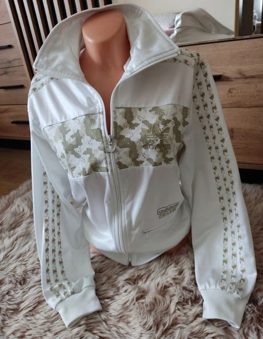 Bluza adidas Chile 62 unisex oversize vintage 2007 biała XS S M L