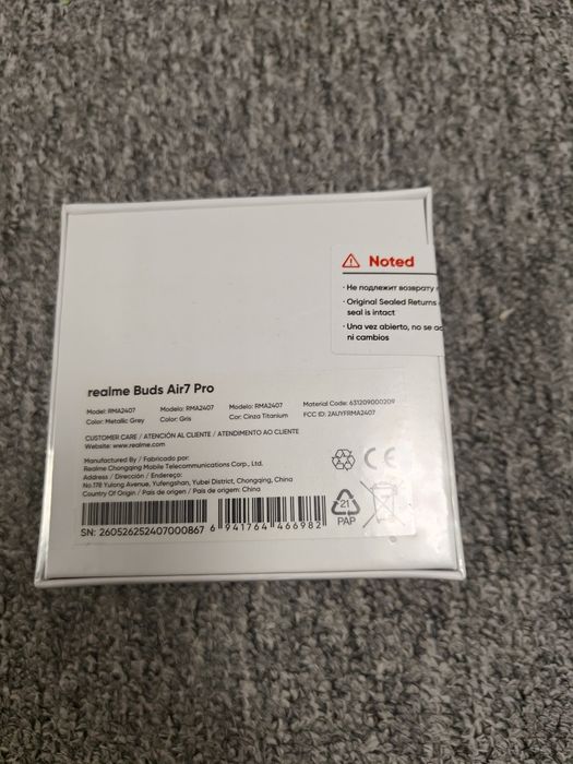 Навушники Realme Buds Air 7 Pro Global Version  Black