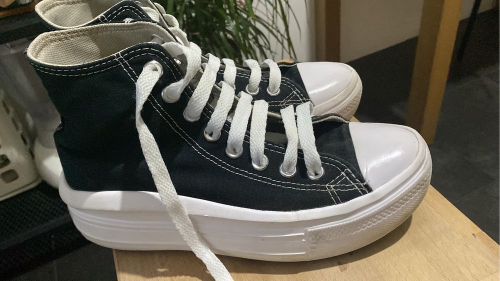 All star plataforma pretos