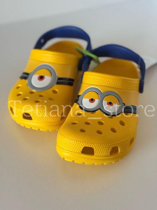 Crocs Classic I AM Minions крокси для хлопчика жовті міньйони нікчемний я C8 C9 C10 C11 C12 C13 J1 J2 J3